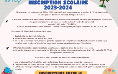 Inscription scolaire 2023-2024