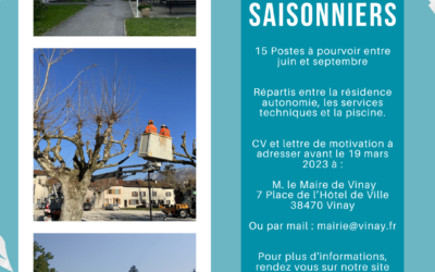 Campagne de recrutement des emplois saisonniers