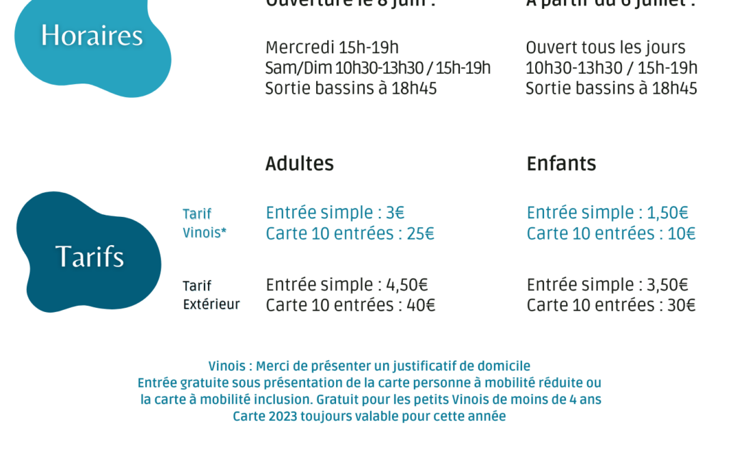 Ouverture de la piscine