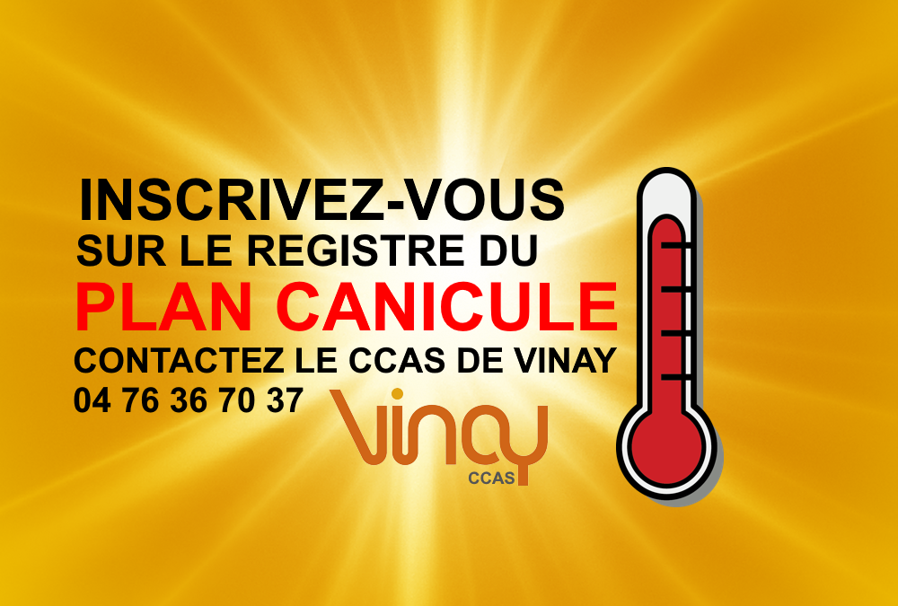 Inscription sur le registre « fortes chaleurs et canicule 2024 »