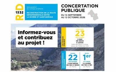 Projet de reconstruction de la RD 1532 suite à l&rsquo;éboulement à La Rivière